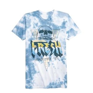 EUC - American Rag Womens Fresh Rocker Tie-Dyed Graphic T-Shirt Size M